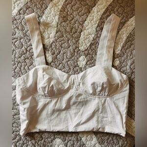 Princess Polly Corset Tank Top- White